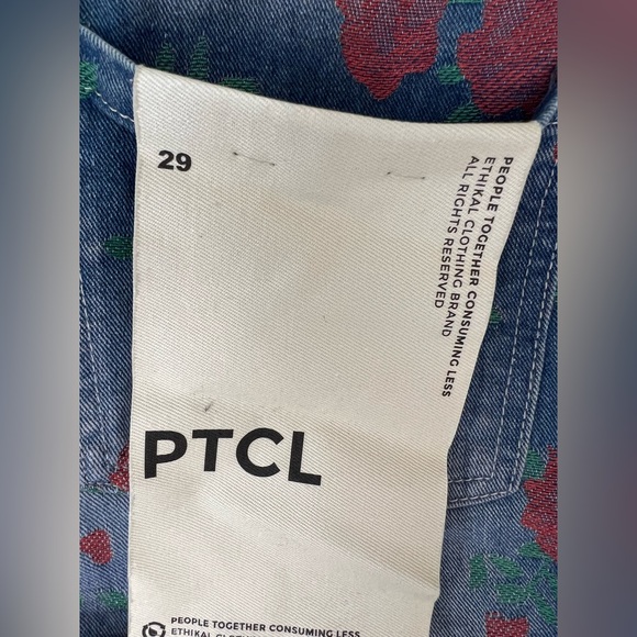 NWT PTCL Jacquard denim pants - Picture 7 of 7